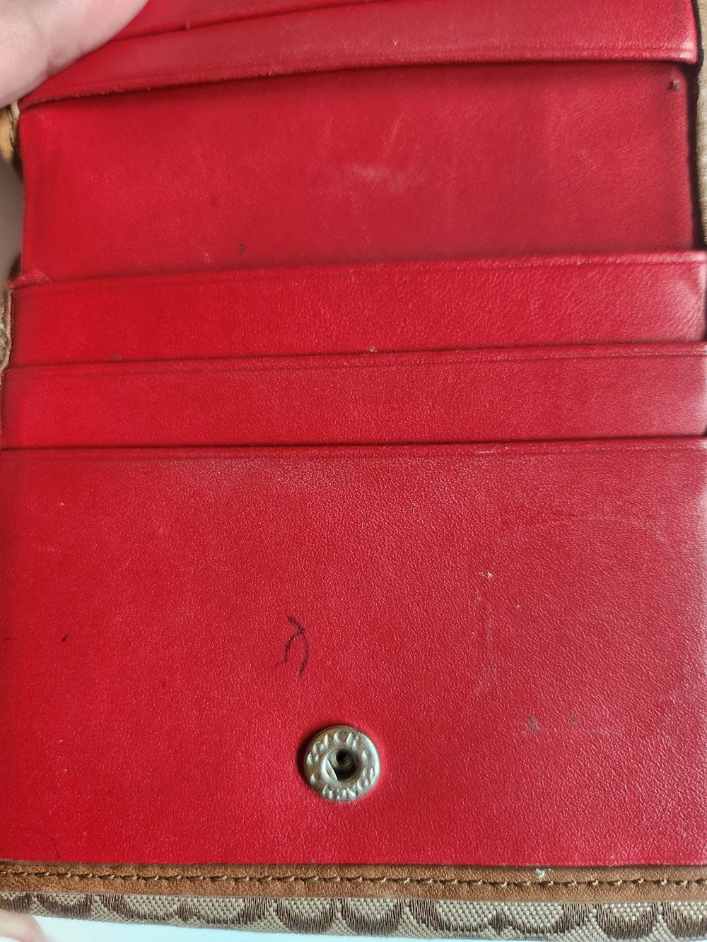 Coach Signature Canvas Bifold Wallet in Brown